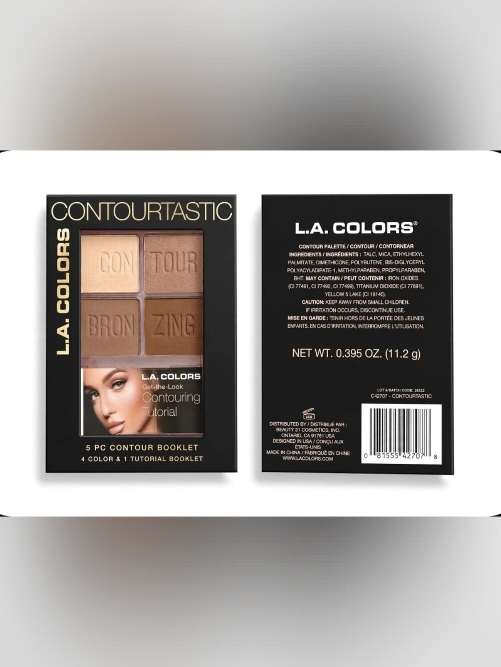 L.A. Colors Contourtastic Contour Palette 5-Piece Booklet NWT
